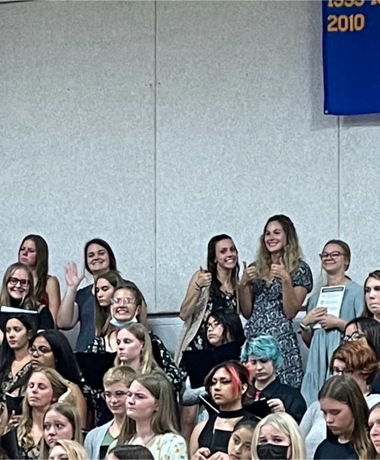 Altos in the final rehearsal.